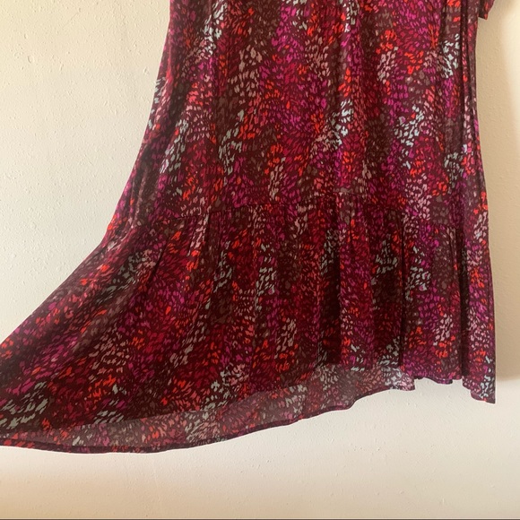 NWT A NEW DAY BURGUNDY PRINT DRESS XL - Picture 3 of 11